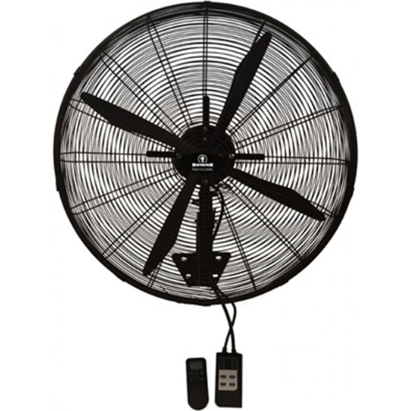 Human FLW-750HRI Ανεμιστήρας Τοίχου με Τηλεχειριστήριο και 4 Φτερά 75cm 240W